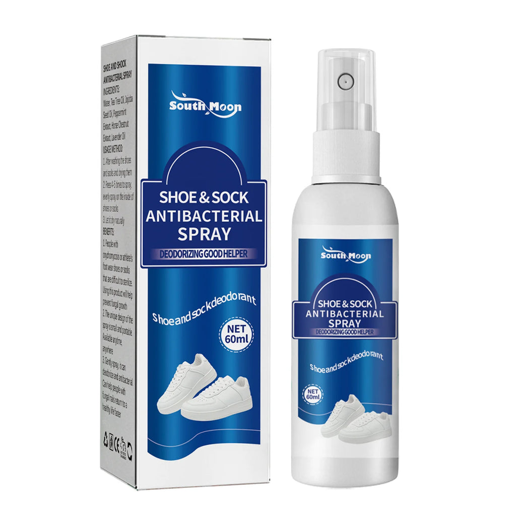South Moon Foot & Shoe Deodorizing Antibacterial Spray 60ml Foot Deodorizing Spray Qst 60ml Boxed
