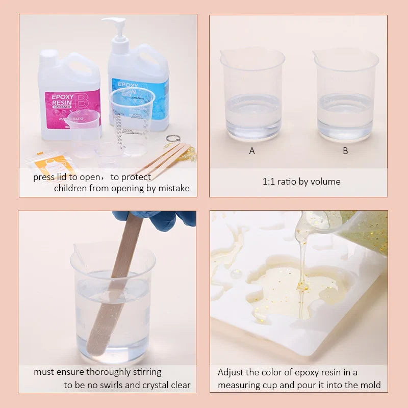 Crystal Clear Epoxy Resin Kit – Bubble-Free, Anti-Yellowing Epoxy Resin Kit Qme