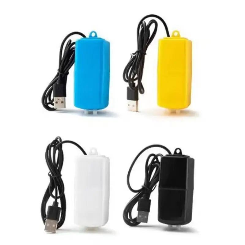 Mini USB Aquarium Air Pump Kit with Check Valve & Air Stone Aquarium Air Pump Qme