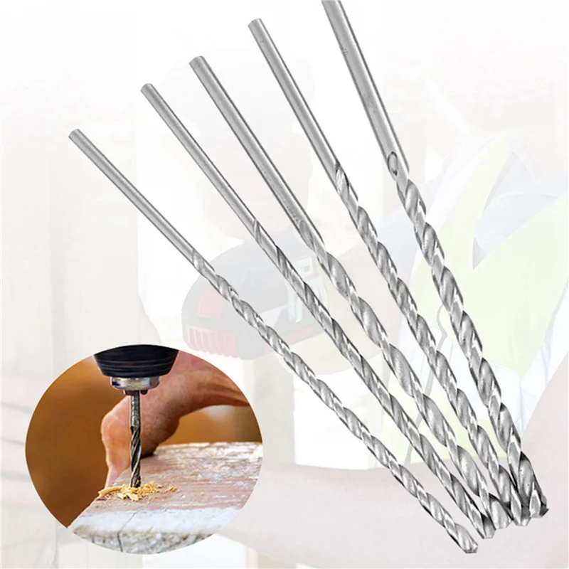 Extra Long HSS Twist Drill Bits Set – Straight Shank Wood & Metal HSS Drill Bit Set Qme