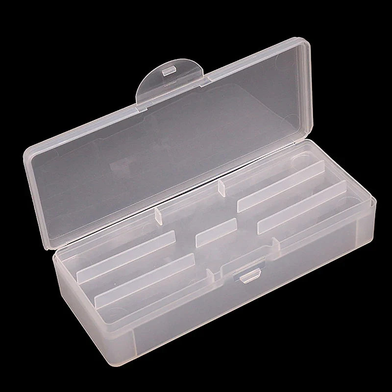 Clear Double-Layer Nail Buffer & File Storage Container Nail Tool Organizer Qme
