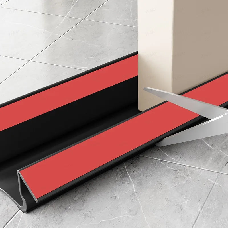 Self-Adhesive PVC Door Bottom Seal Strip – Draft & Dust Guard Door Weather Stripping Qme