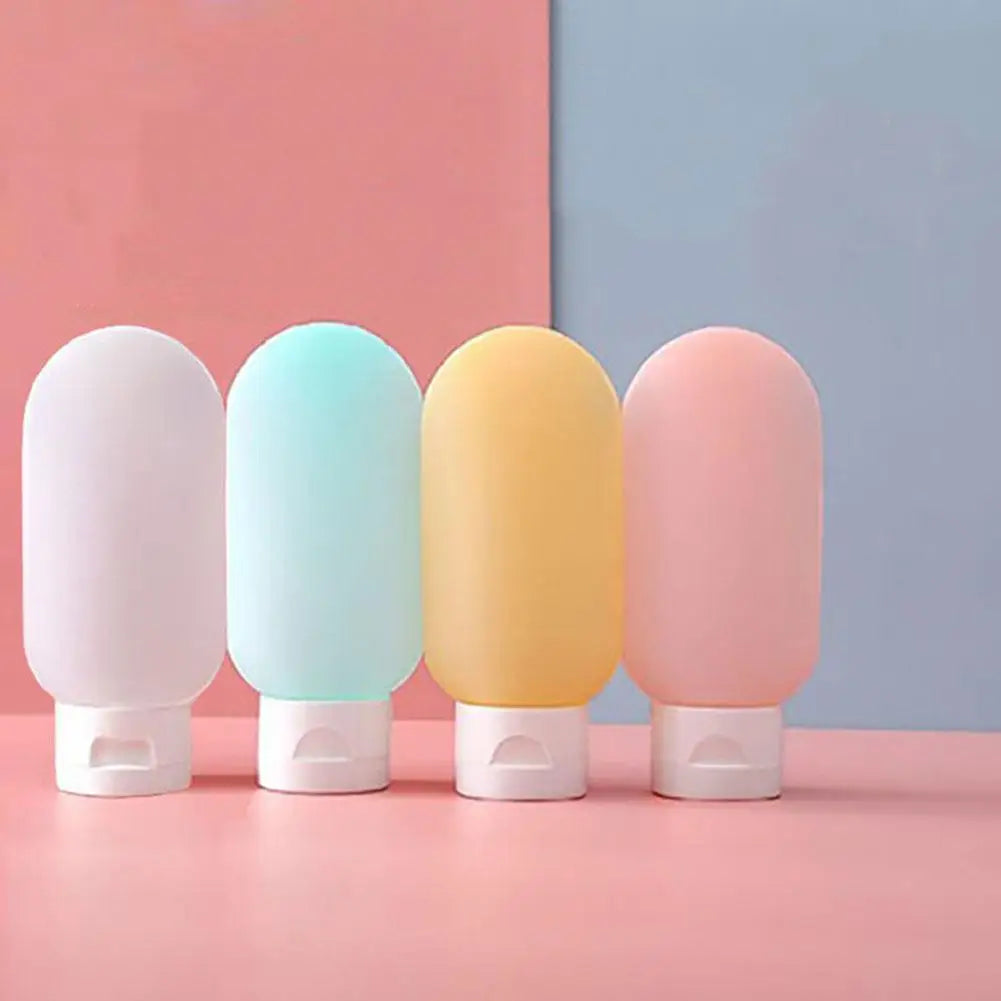 Refillable Silicone Travel Bottles for Shampoo & Lotion Travel Bottle Set Qme