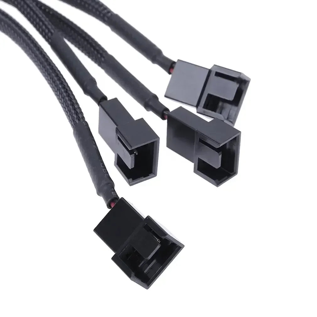 4-Pin Molex 4-Way Fan Splitter Adapter – CPU, Case & Mining Fan Splitter Adapter Qme