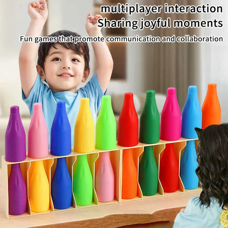 Kids Beverage Color Match Toy – Memory & Guessing Puzzle Game Kids Matching Puzzle Toy Qme