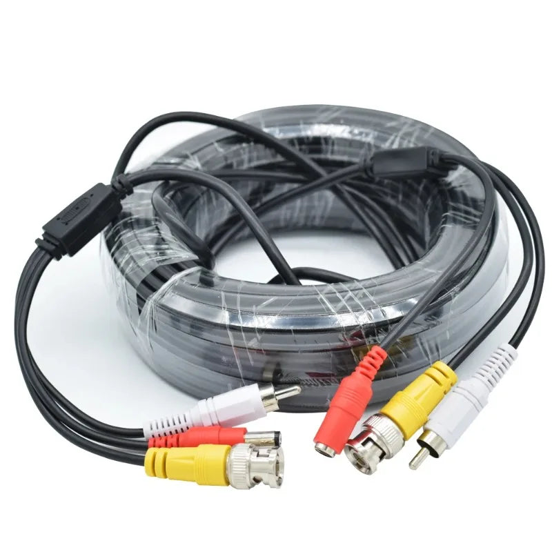 Surveillance Camera 2-in-1 RCA+DC Audio Power Cable Surveillance Camera Cable Qme