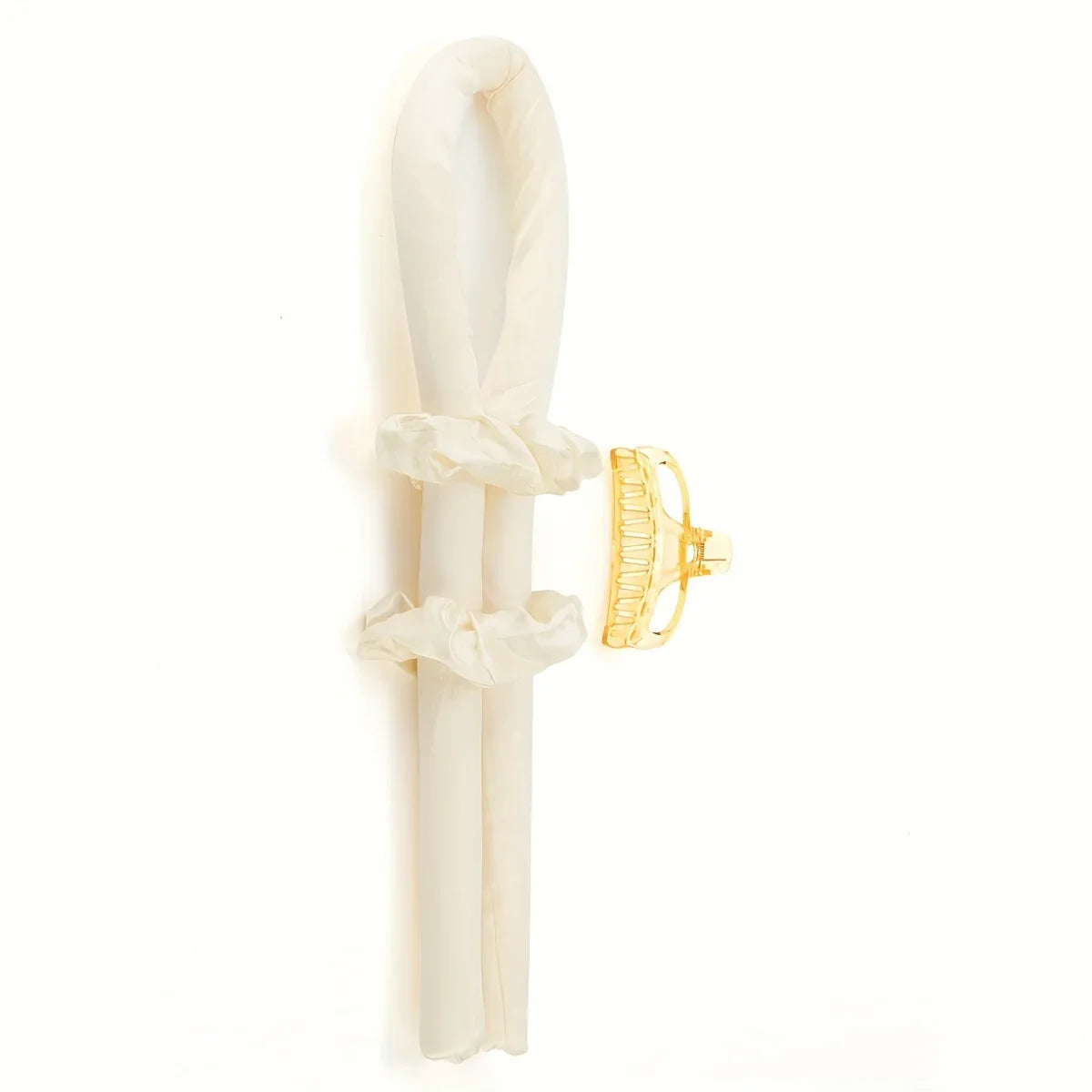 Heatless Curling Rod Headband – No Heat Silk Curl Ribbon Heatless Hair Curler Qme Warm Yellow