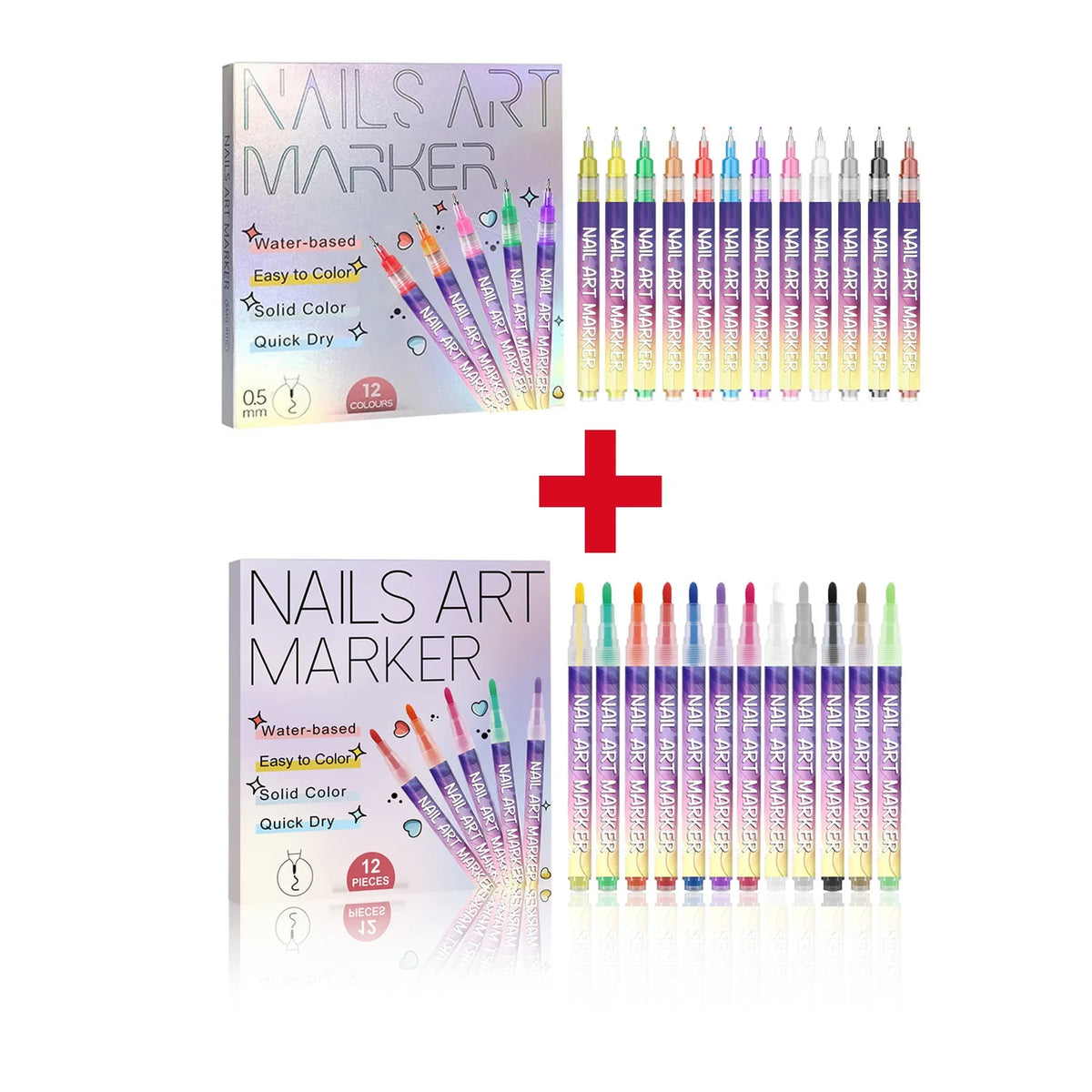 Nail Art Graffiti Pen – DIY Fine Line Abstract Nail Painting Nail Art Pen Qme A and B