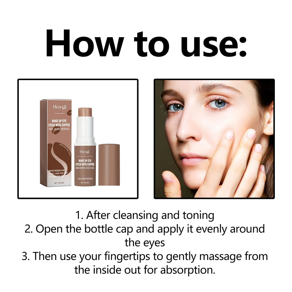 Caffeine Eye Stick – Brighten, Firm & De-Puff Eye Cream Eye Cream Stick Qme