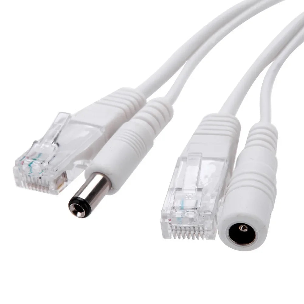 5-Pack PoE Splitter Adapter Cable for HD IP Cameras 5V–48V PoE Splitter Adapter Qme