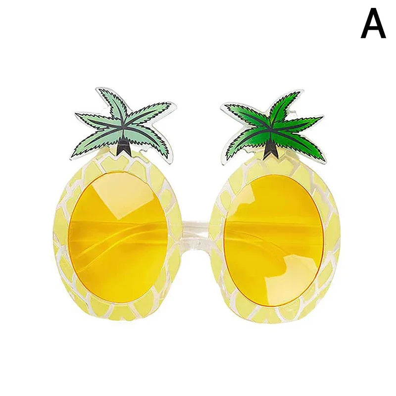 Tropical Fruit Shape Novelty Glasses – Pineapple & Strawberry Novelty Party Glasses Qme A