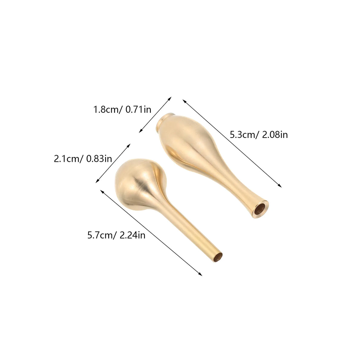 Brass Mini Vase Dollhouse Miniature Incense Stick Holder Miniature Decorative Vase Qme