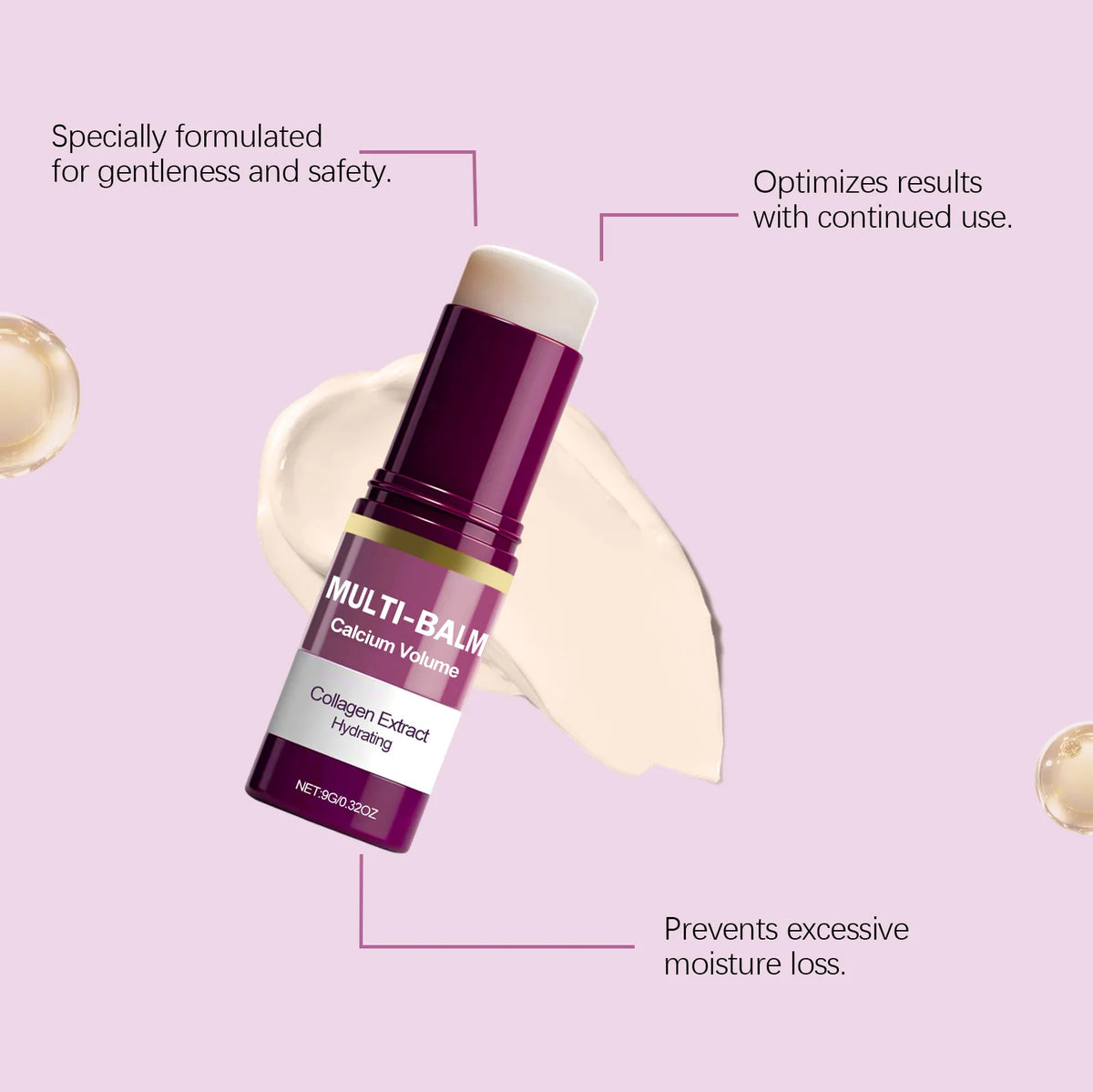 Korean Calcium Multi Balm Stick – Hydrating Face Moisturizer Face Balm Stick Qst