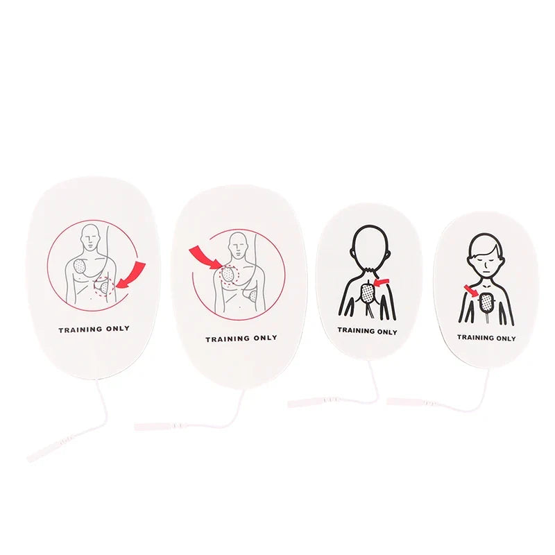 AED Trainer Replacement Pads Adult – First Aid Training Patches AED Training Pads Qme