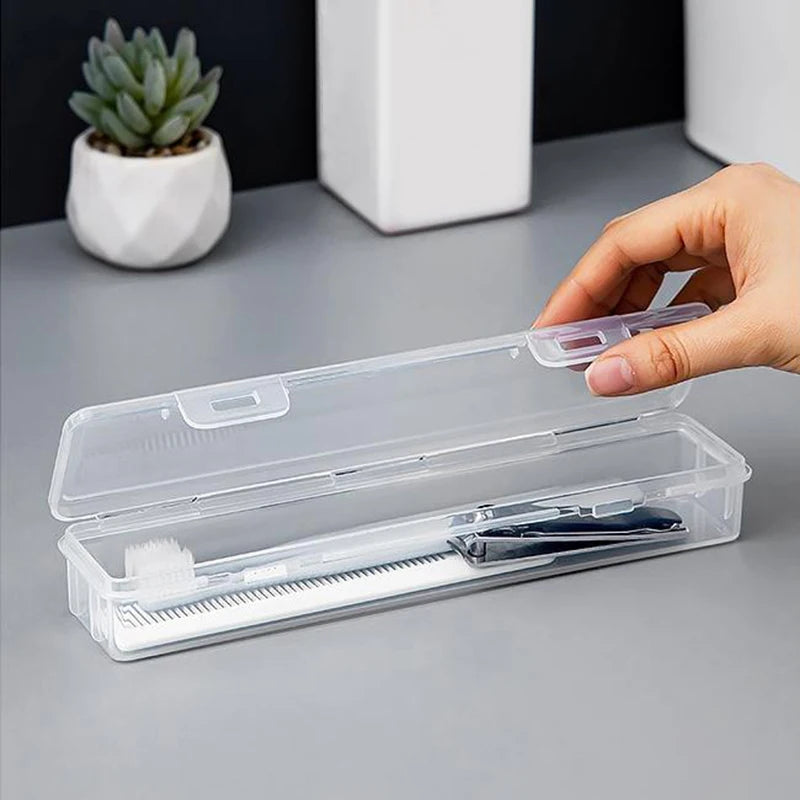Portable Transparent Toothbrush Case – Travel Holder Organizer Toothbrush Travel Case Qst