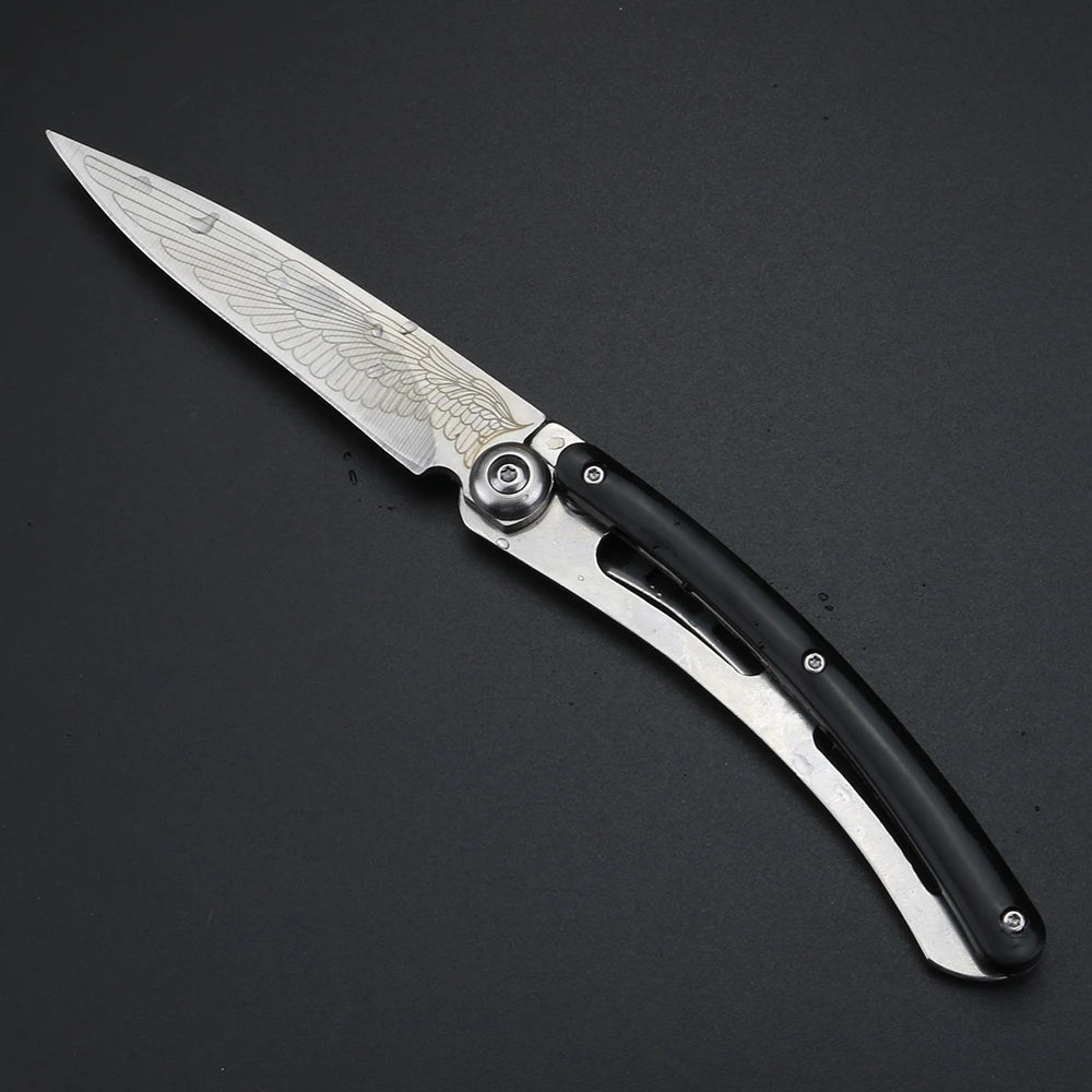 XUAN FENG Folding Pocket Knife – 8CR17MOV Steel, Micarta Handle Folding Pocket Knife Qst