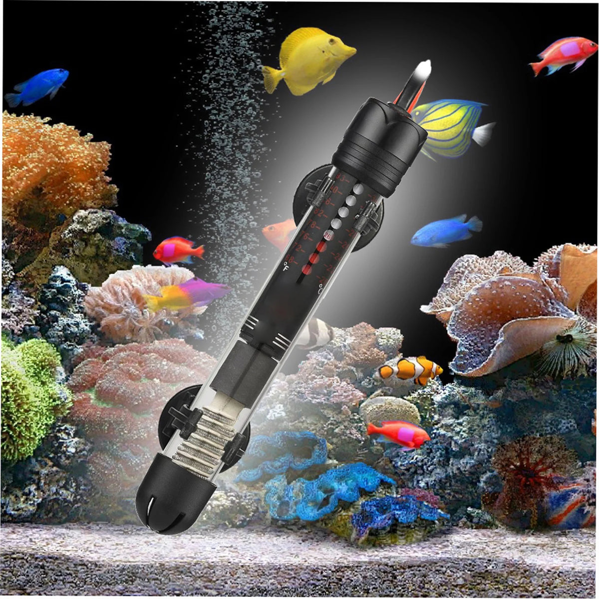 Submersible Aquarium Heater Rod 50W/300W – Fish Tank Temp Control Aquarium Heater Qst