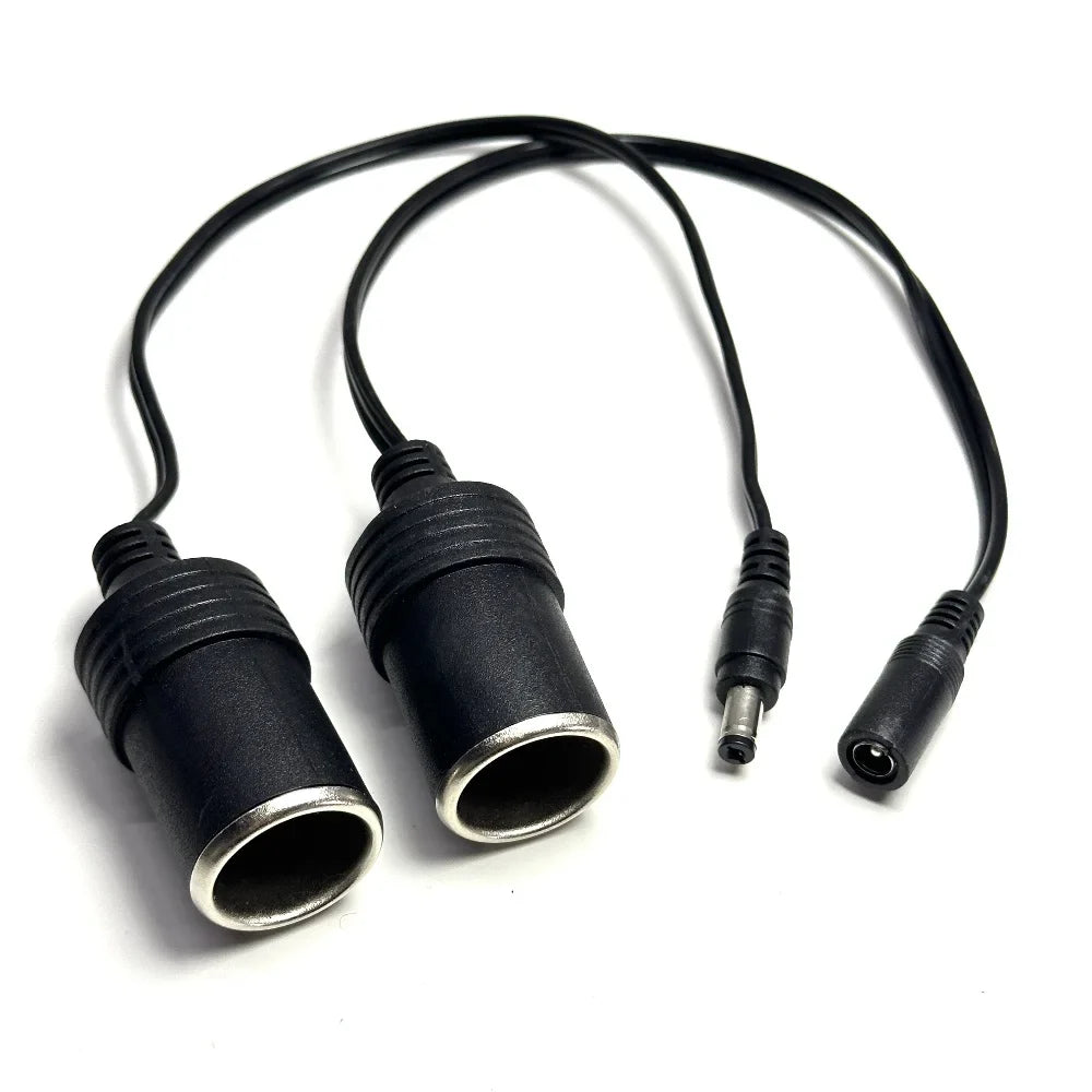 12V 24V Car Cigarette Lighter DC Male Female Plug Power Cable DC Power Cable Qme