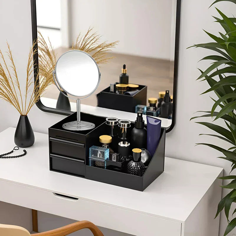 Men's Cologne Organizer Stand with Drawers | Perfume Holder Cologne Organizer Stand Qme