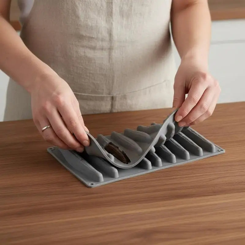 10-Cavity Silicone Mousse Cake Mold | Chocolate & Baking Tool Silicone Baking Mold Qme