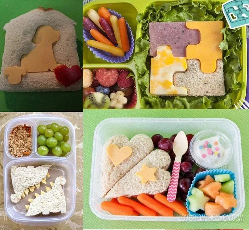 Dinosaur Sandwich Cutter Mold for Kids – Bread & Biscuit Shaper Sandwich Cutter Mold Qme
