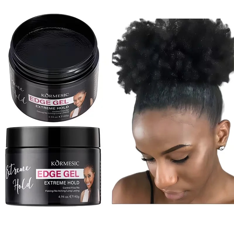 Extreme Hold Edge Gel – Anti-Frizz, No Flake, Long Lasting Hair Edge Gel Qme