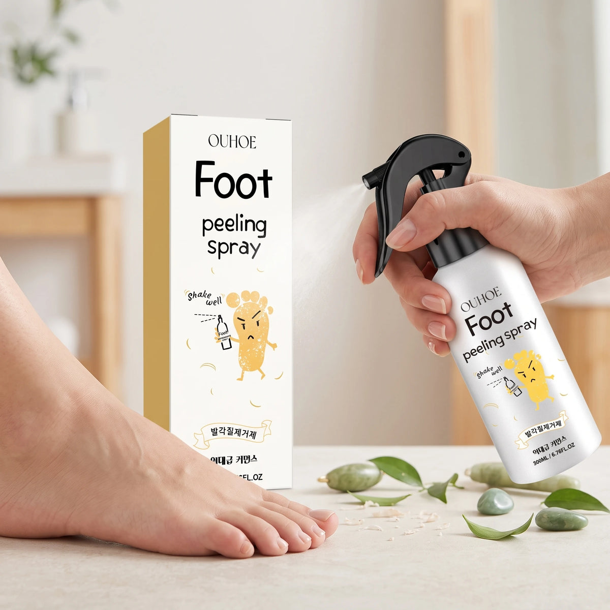 200ml Foot Exfoliating Spray – Moisturizing Dead Skin Remover Foot Exfoliating Spray Qst