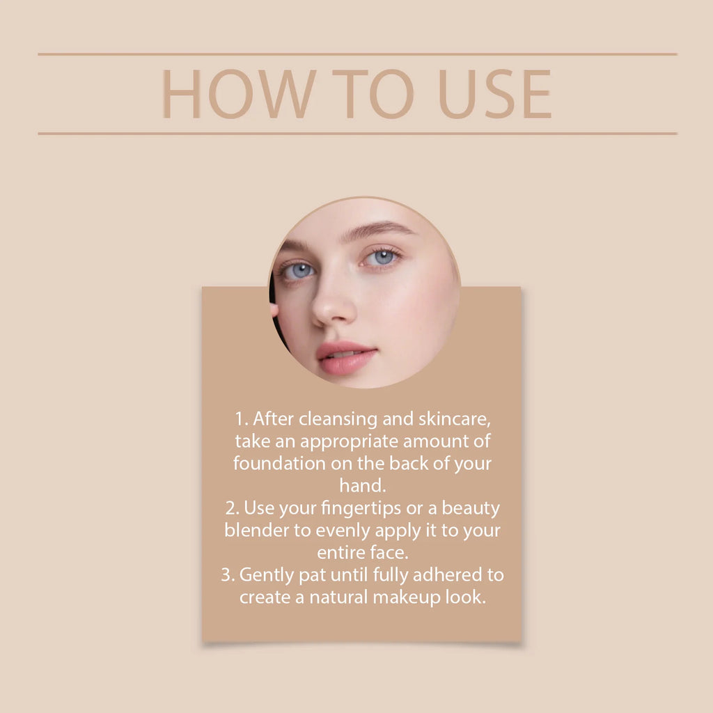30g Color-Changing Foundation – Moisturizing Glowing Finish Face Foundation Qst