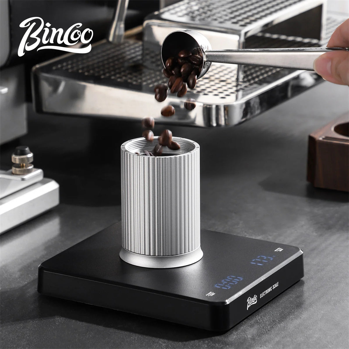 Bincoo Aluminum Coffee Powder Spreader & 5-Mesh Sifter Set Coffee Powder Spreader Qst
