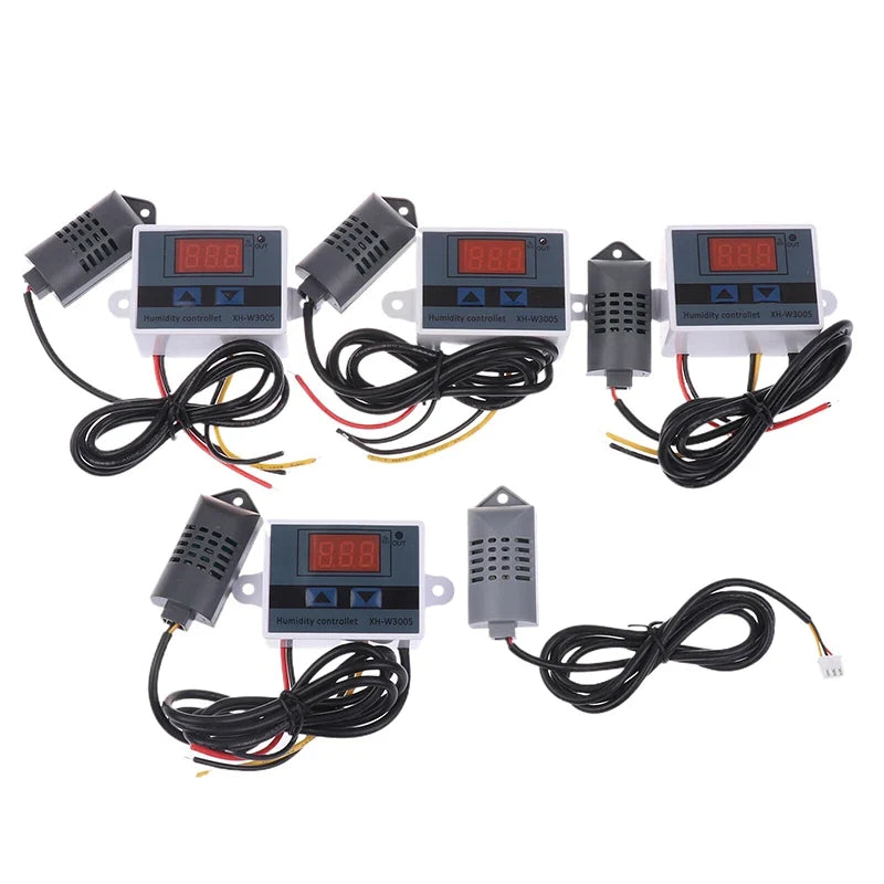 Digital Humidity Controller Humidistat Hygrometer 12V 24V 220V Humidity Controller Qme