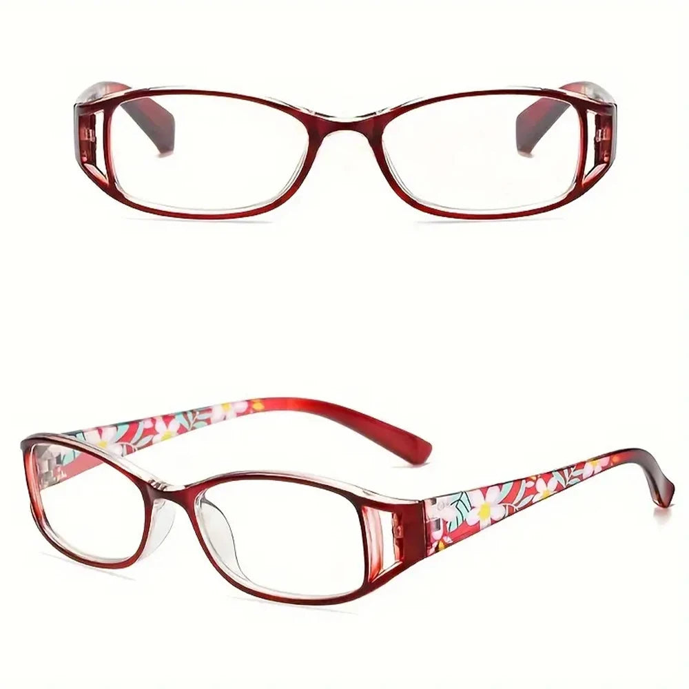 VOPHA L8 Retro Square Reading Glasses Anti Blue Light +100–+300 Reading Glasses Qst