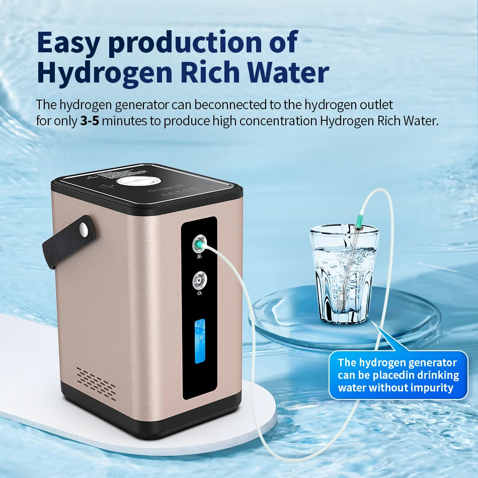 Suyzeko 450ml Hydrogen Oxygen Inhalation Machine H2 Generator Hydrogen Inhalation Machine Qst