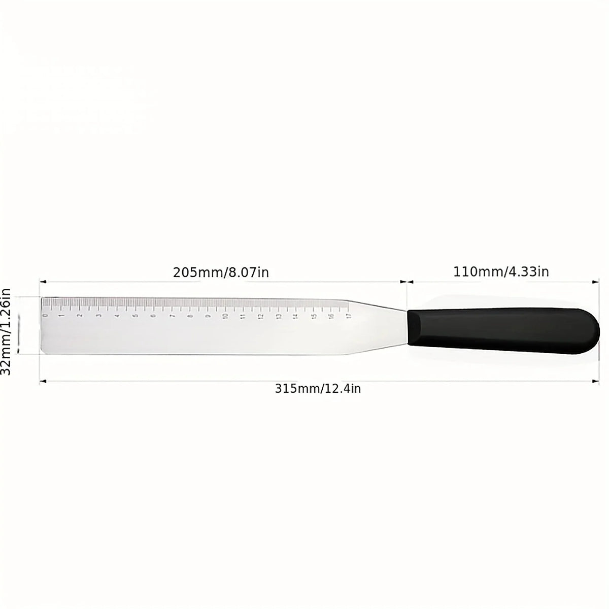 Stainless Steel Icing Spatula Right Angle Cake Scraper Cake Decorating Tool Qme