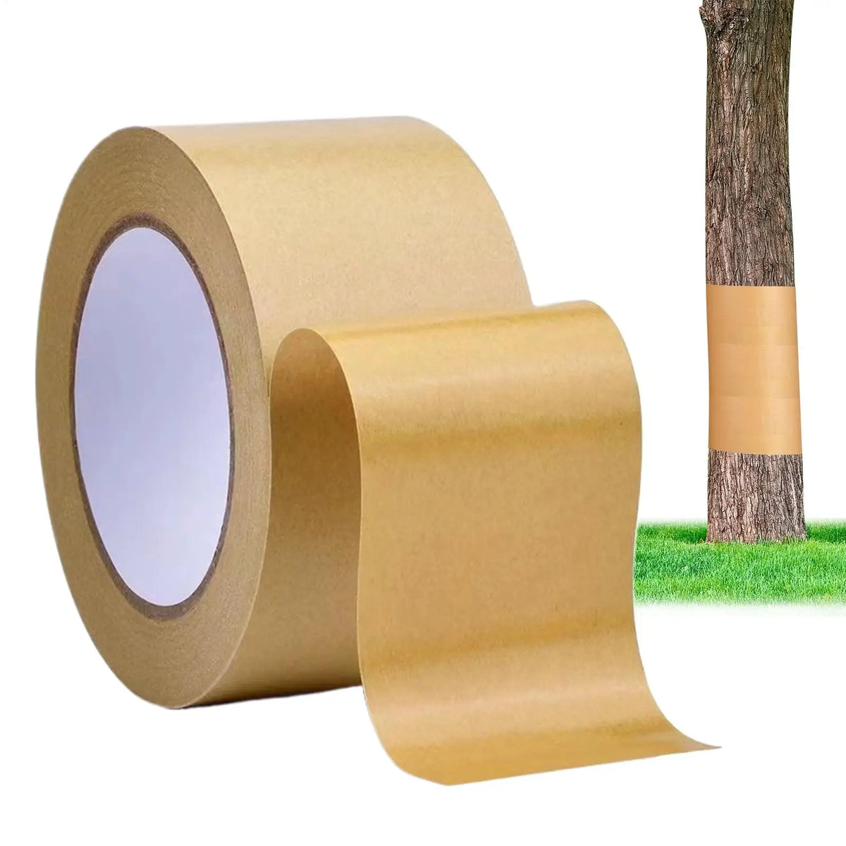 Fruit Tree Sticky Barrier Tape 164 Ft – Cicada & Pest Wrap Tree Protection Tape Qme