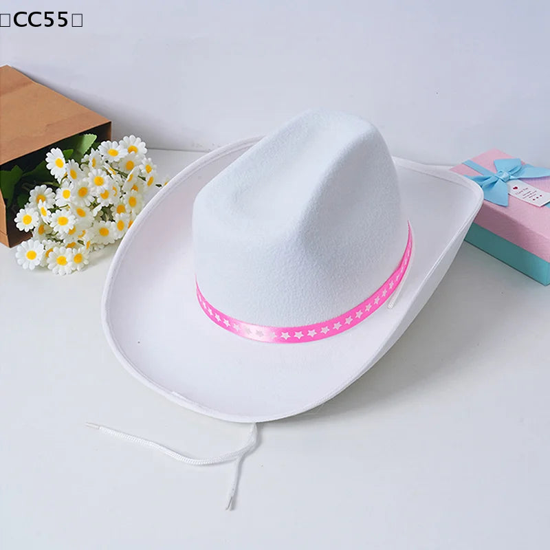 White Western Cowboy Hat – Costume, Cosplay & Party Prop Costume Cowboy Hat Qst