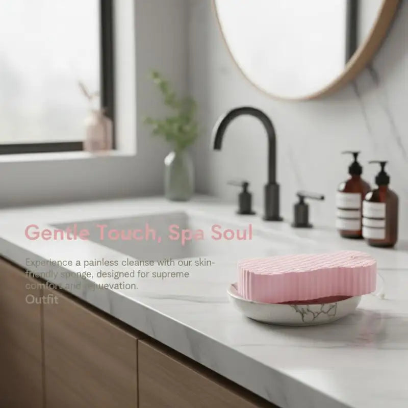 Exfoliating Bath Sponge – Soft Body Scrubber for Shower & Spa Exfoliating Bath Sponge Qst