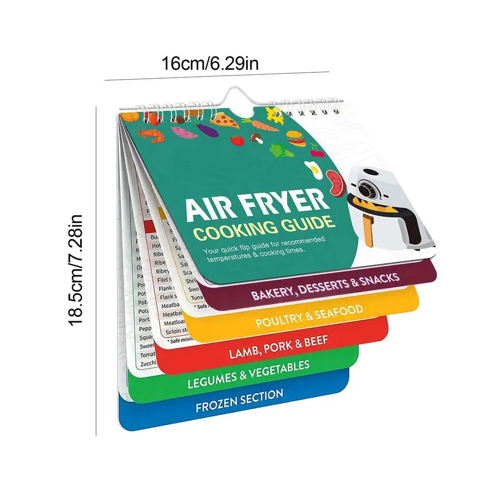 Magnetic Air Fryer Cooking Times Cheat Sheet Conversion Chart Kitchen Reference Magnet Qme Air Fryer CN