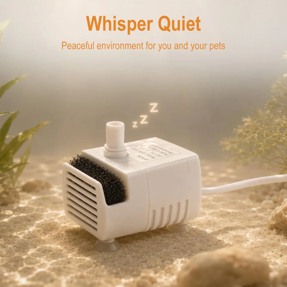 USB DC 5V Submersible Mini Pump – Pet Fountain LED Sensor Pet Fountain Pump Qst