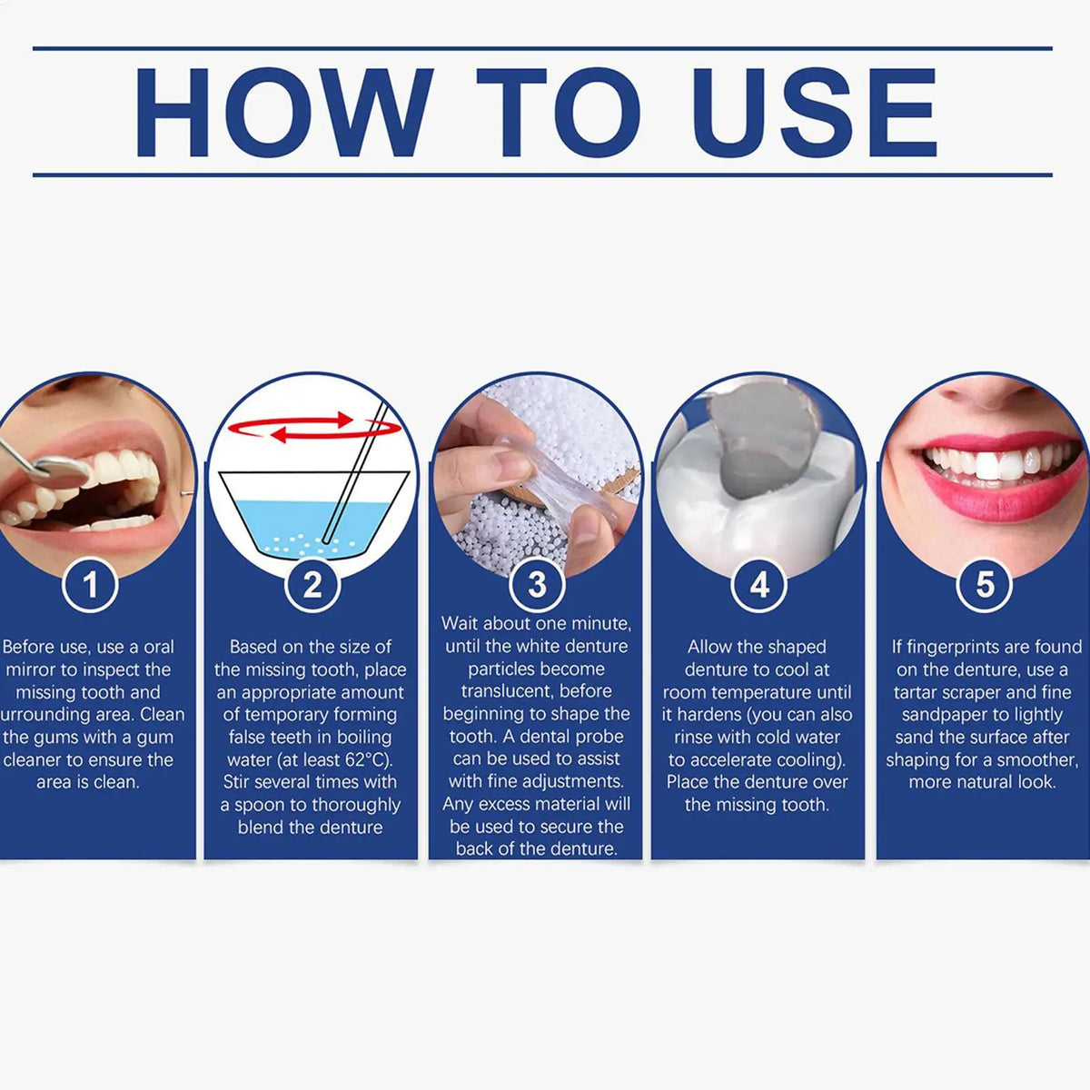 Pliable Teeth Repair Bonding Glue – Strong Hold 30g Dental Repair Adhesive Qme