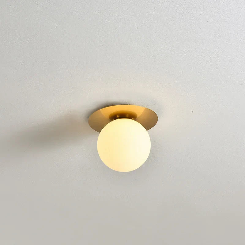 Nordic LED Ceiling Light – Industrial Metal Fixture, 2 Colors LED Ceiling Light Qme