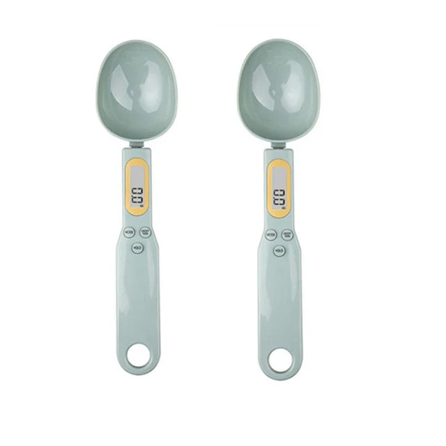 Mini Digital Spoon Scale – LCD Kitchen Measuring Tool Digital Spoon Scale Qme 2PCS Light green 1Kg