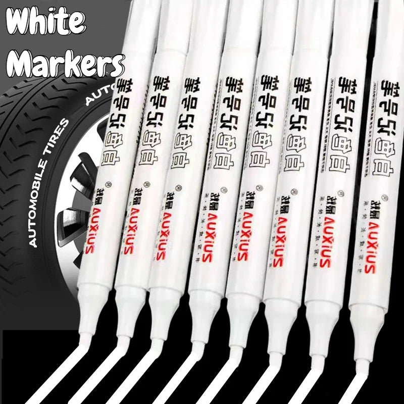 Permanent White Paint Marker Pen – Waterproof Tire & Graffiti Art Paint Marker Pen Qme
