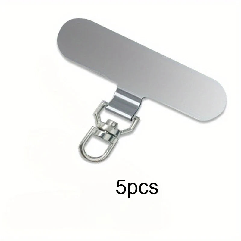 360° Rotatable Phone Lanyard Connector – Stainless Steel Phone Lanyard Connector Qme Silvery 5pcs