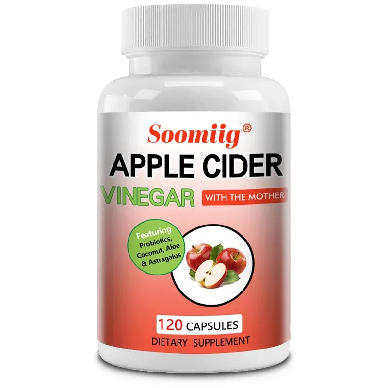 Apple Cider Vinegar Capsules 1500mg – Digestive & Energy Support ACV Supplement Qst 120count-1bottle