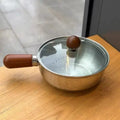 Stainless Steel Small Noodle Pot – Single Serve Mini Cooking Pot Mini Cooking Pot Qme 17cm With lid