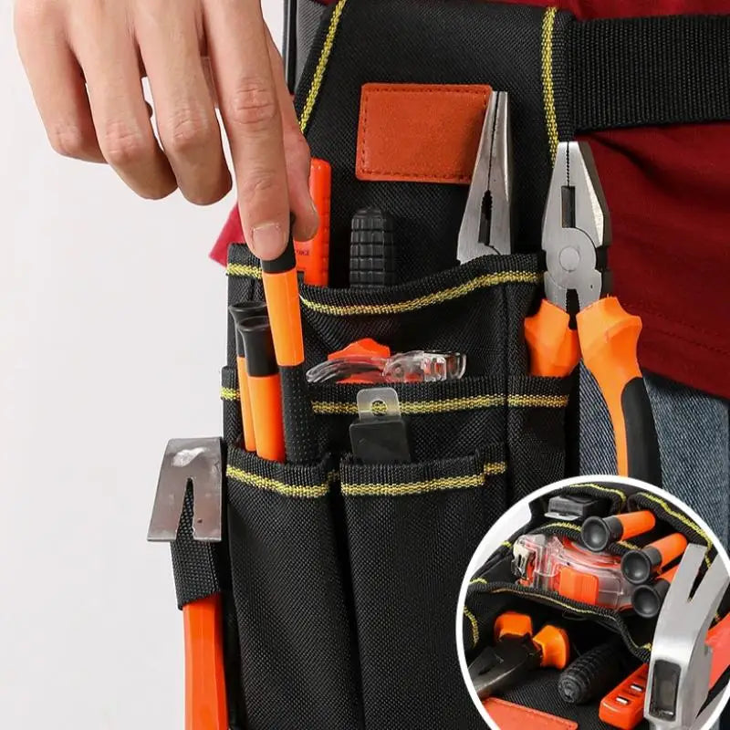 Multi-Layer Electrician Tool Waist Bag – Adjustable Oxford Pouch Tool Waist Bag Qme
