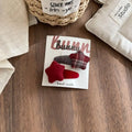 Korean Plaid Bow Hair Clips Set – 2/3 Pcs Barrettes Hair Clips Set Qst 2pcs 11
