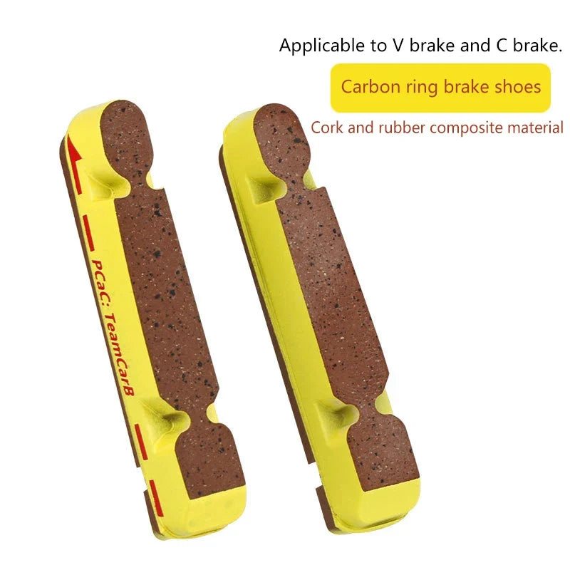Carbon Brake Pads Road & Folding Bike V-Brake Caliper Shoes Bicycle Brake Pads Qme