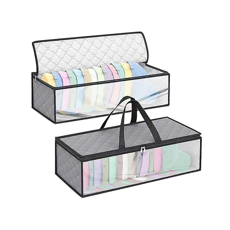 Baseball Hat Case with Dual Zipper & Carrying Handles Hat Storage Case Qme