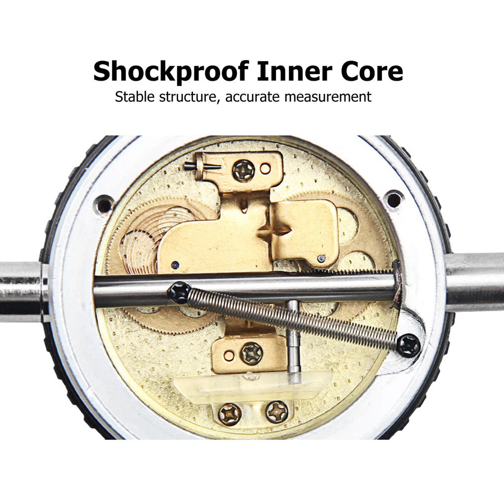 Dial Test Indicator 0.01mm Brass Sleeve Shockproof Gauge Dial Test Indicator Qst